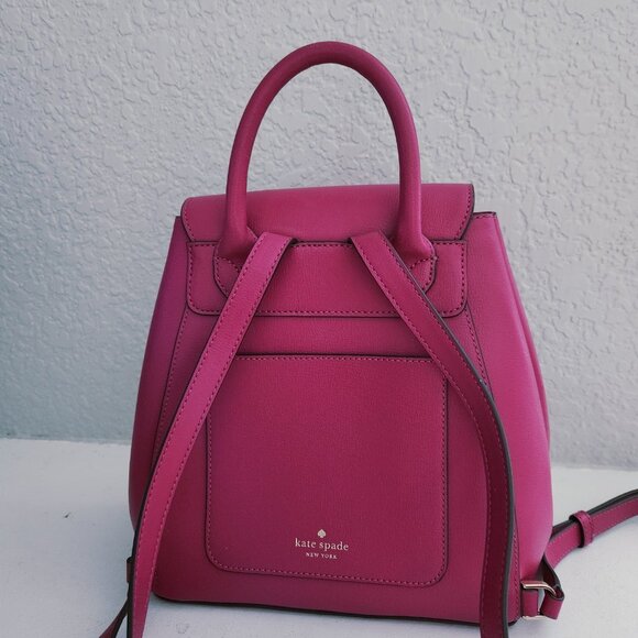 Like New Kate Spade Adel Flap Pink Leather Backpack main image 7